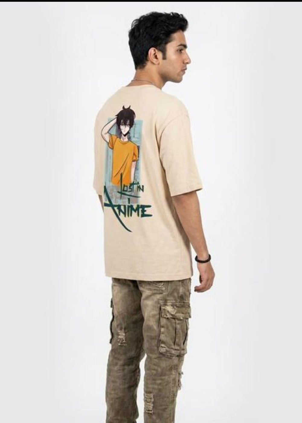 Oversized Geometric Patterned Streetwear Tee